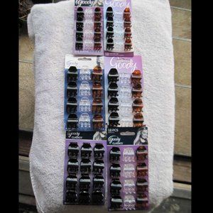 12 Goody Classics Darla Small Claw Clips Hair Jaw Plastic Black Tort Brown Clear